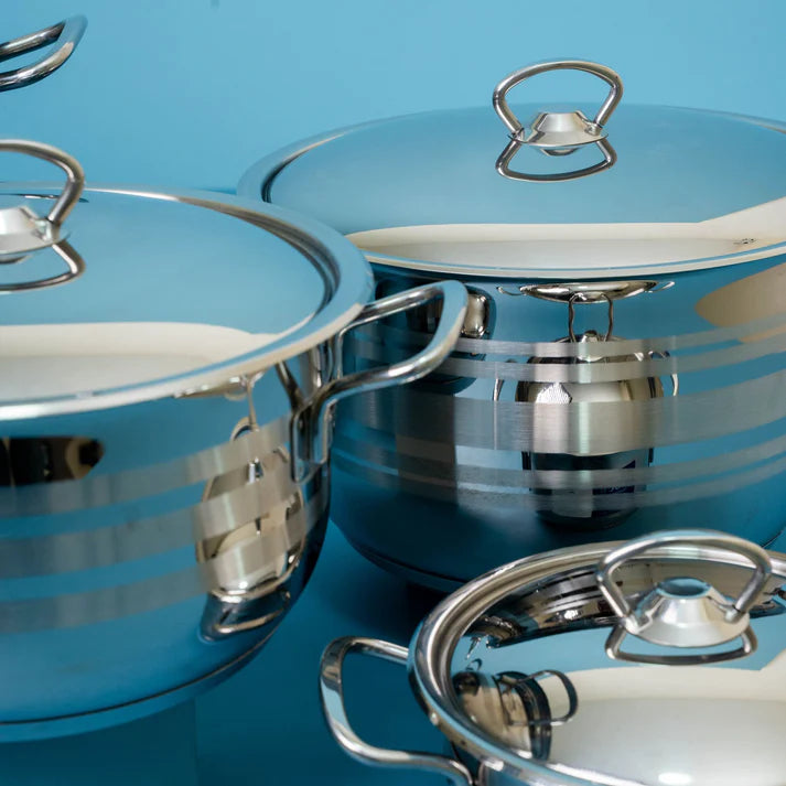 10-Piece Striped Cookware Set with Steel Handle-6223005012203-1495