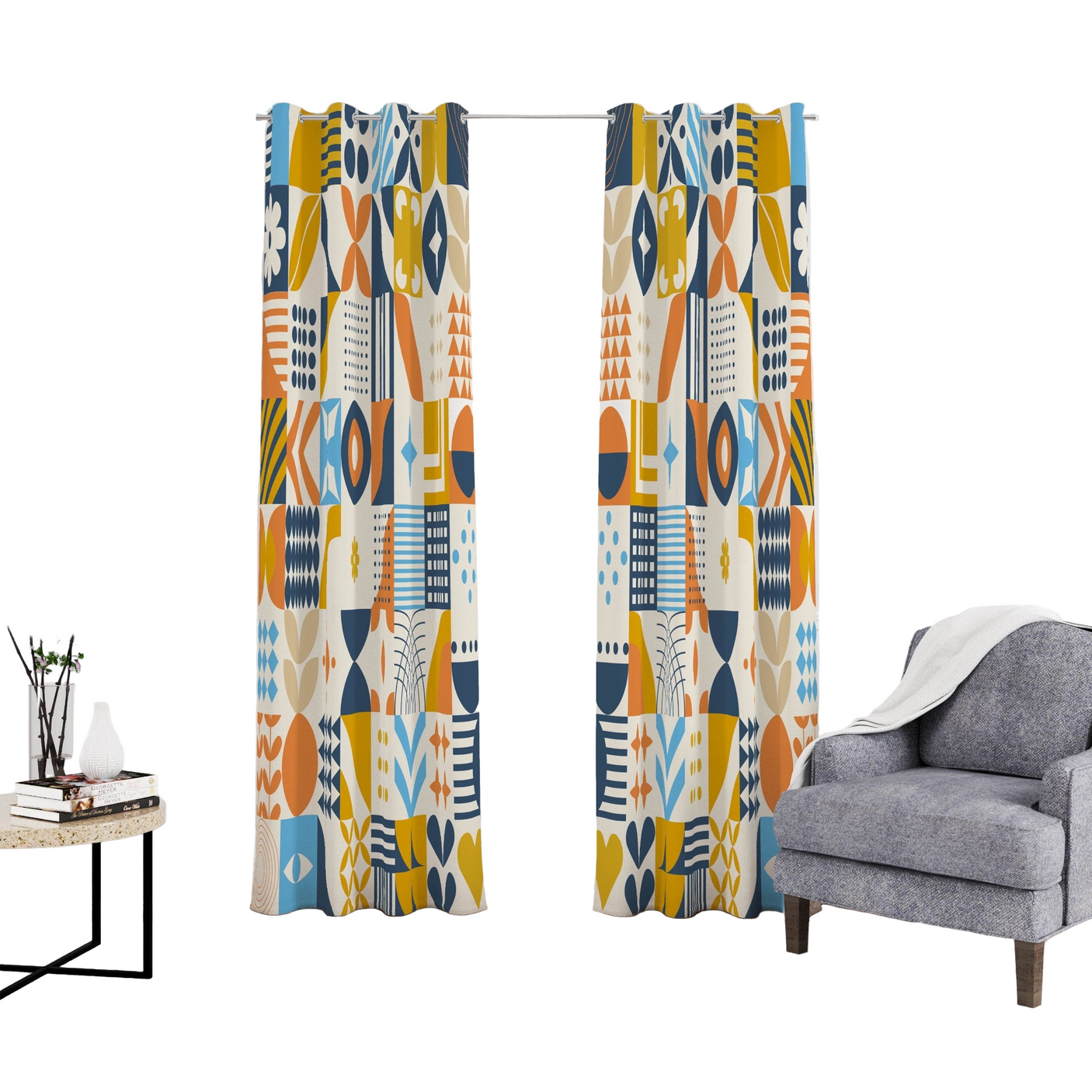 Razana one side curtain - CRS09