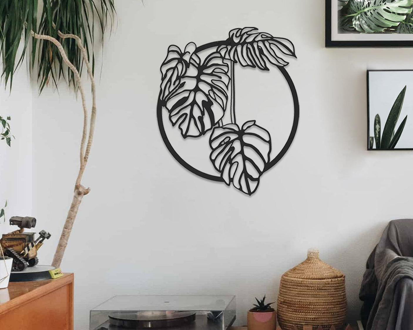 Monstera Plant Leaf Wall Art-WQ.WA43.01