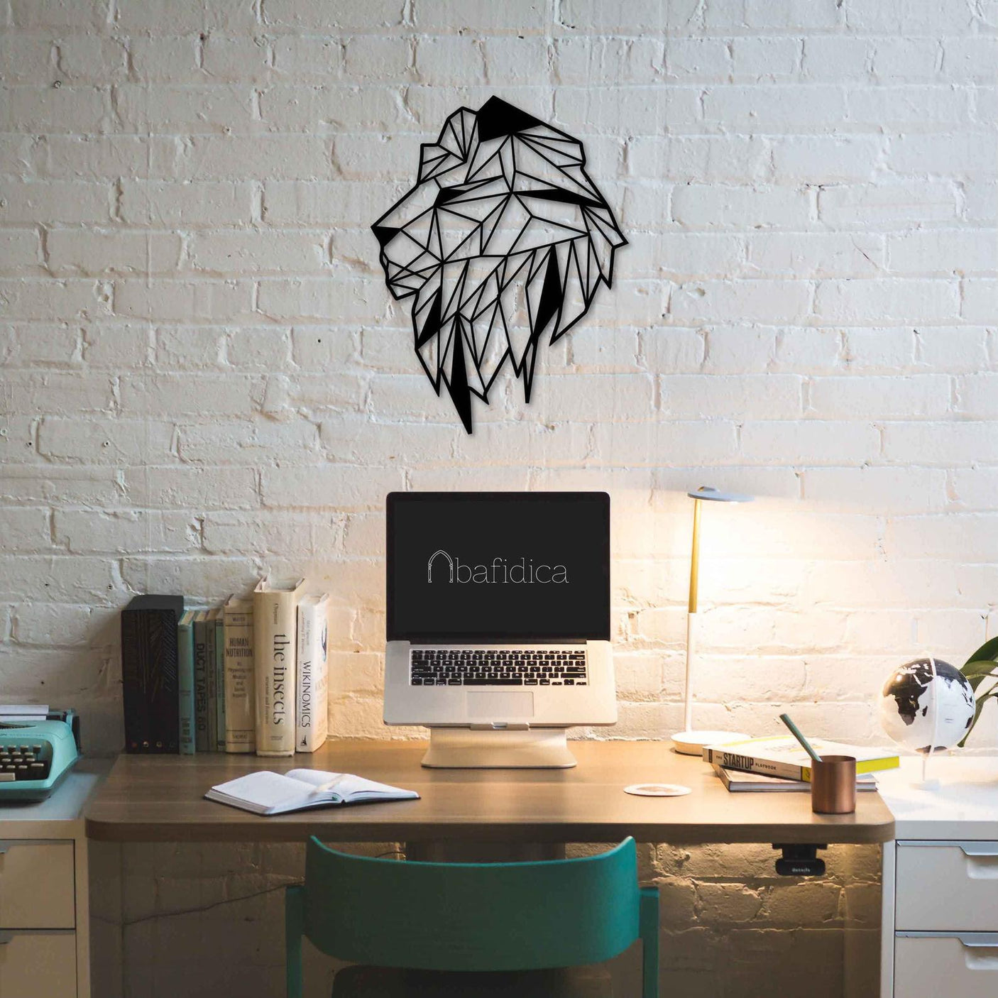 Geometric Lion Wall Art-WQ.WA6.01