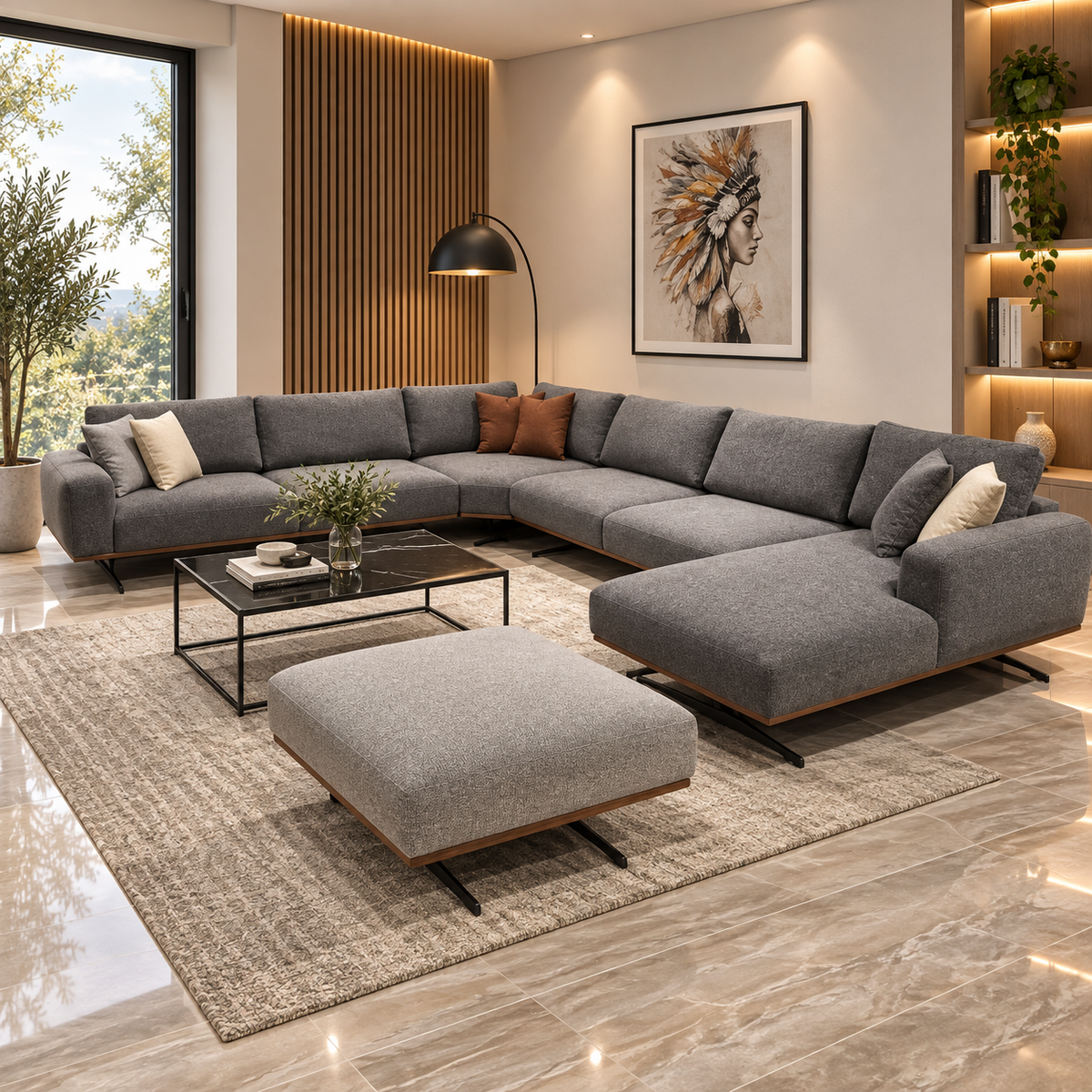 Alora sofa U shape-3