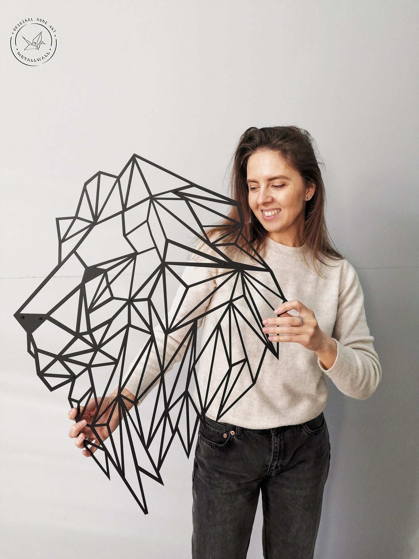 Geometric Lion Wall Art-WQ.WA5.01