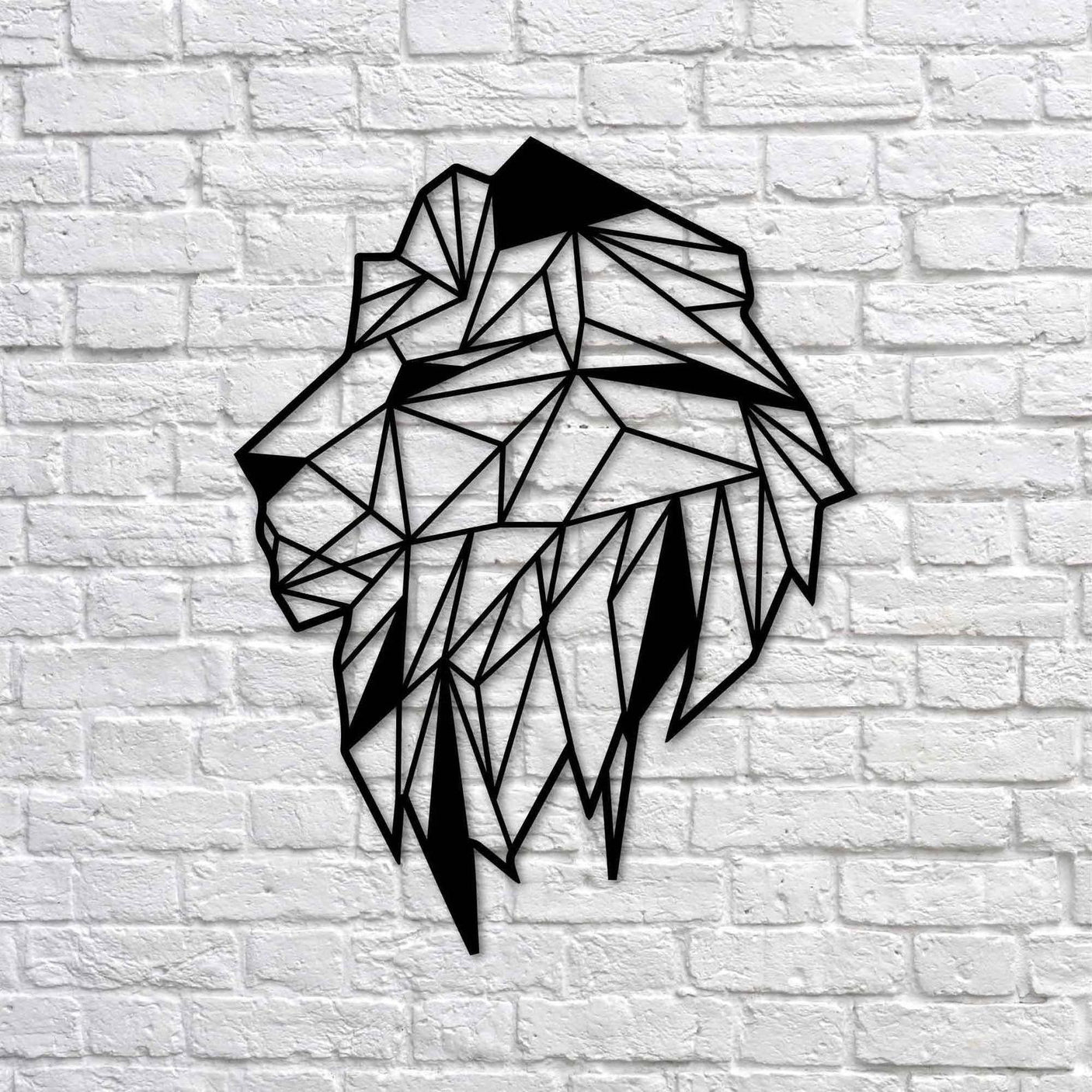 Geometric Lion Wall Art-WQ.WA6.01