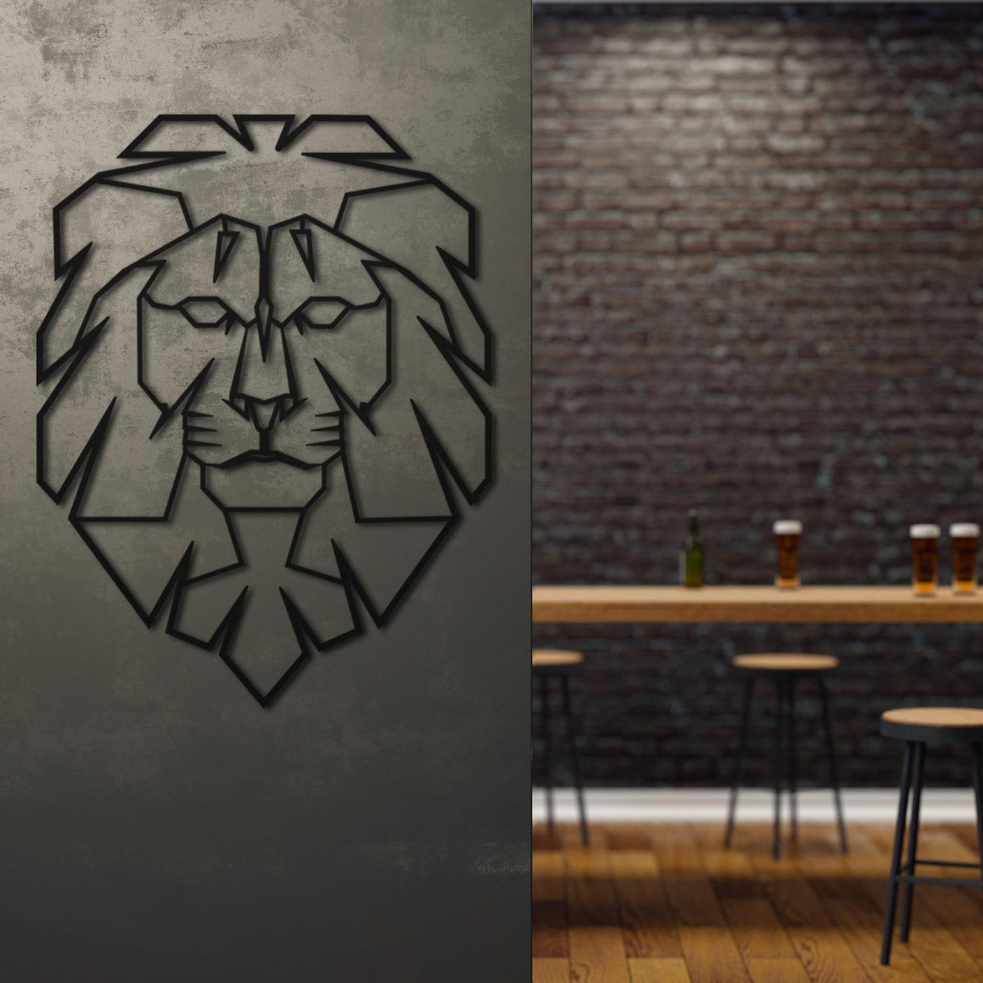 Lion Head Wall Art-WQ.WA2.01