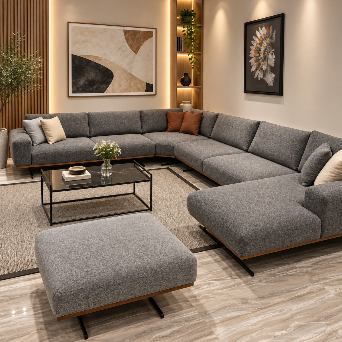 Alora sofa U shape-3
