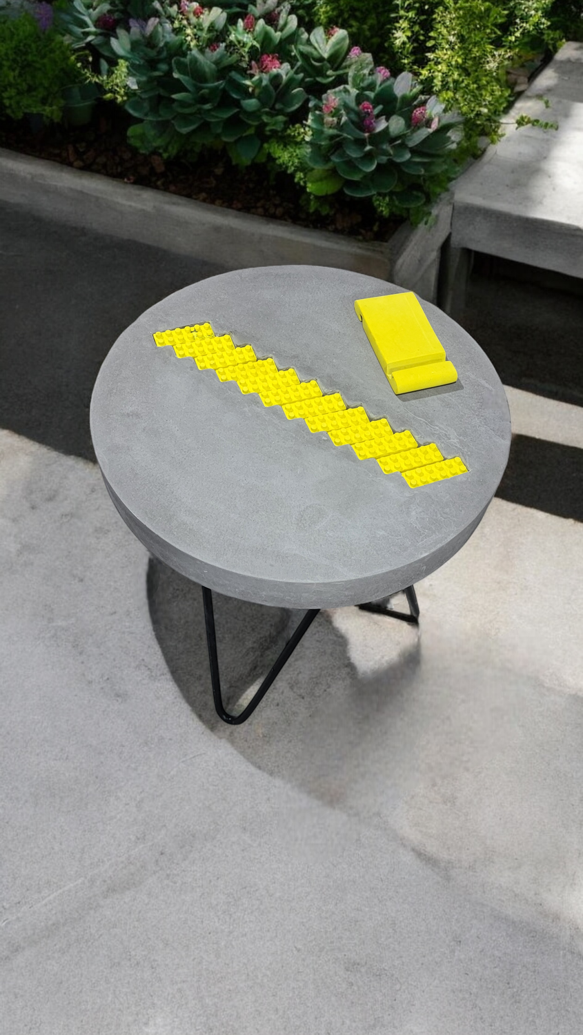 Yellow Lego Side Table-103