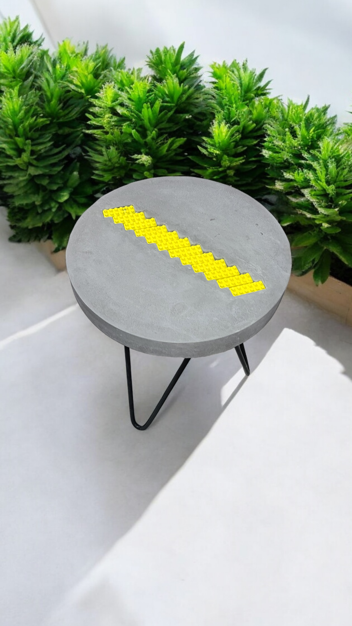 Yellow Lego Side Table-103