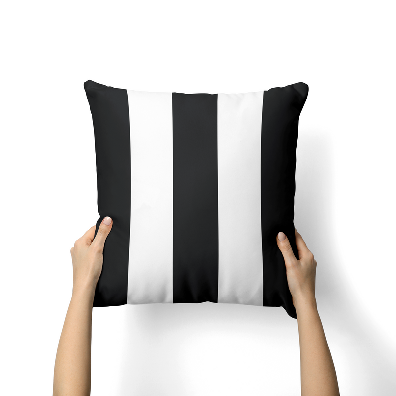 Emma black & white stripes cushion-AM101