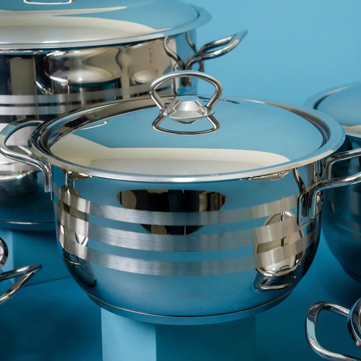 10-Piece Striped Cookware Set with Steel Handle-6223005012203-1495