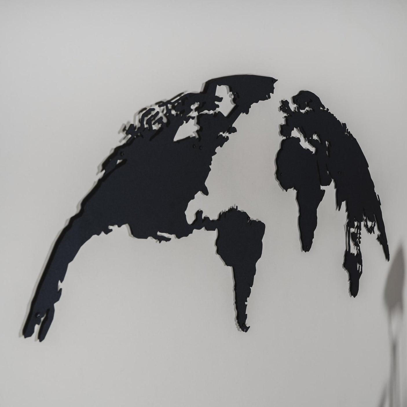 Rounded World Map Wall Art-WQ.WA37.01