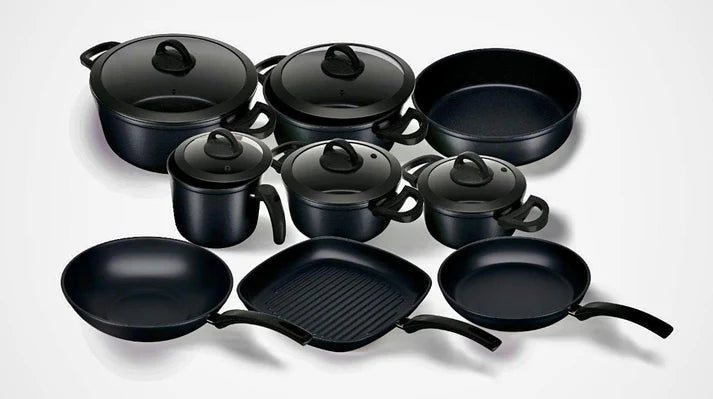 14 Pieces Set Bio Granite Black-10-12-14-5618