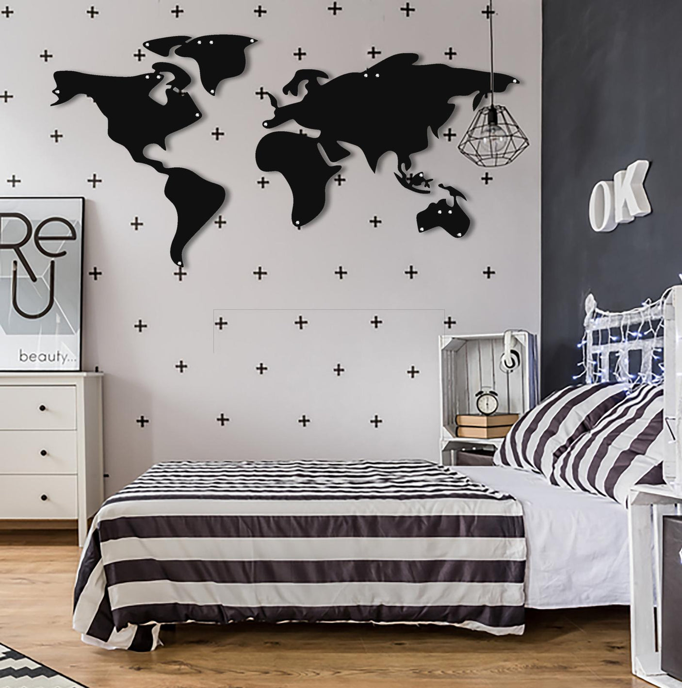 World Map Wall Decor-WQ.WA38.01
