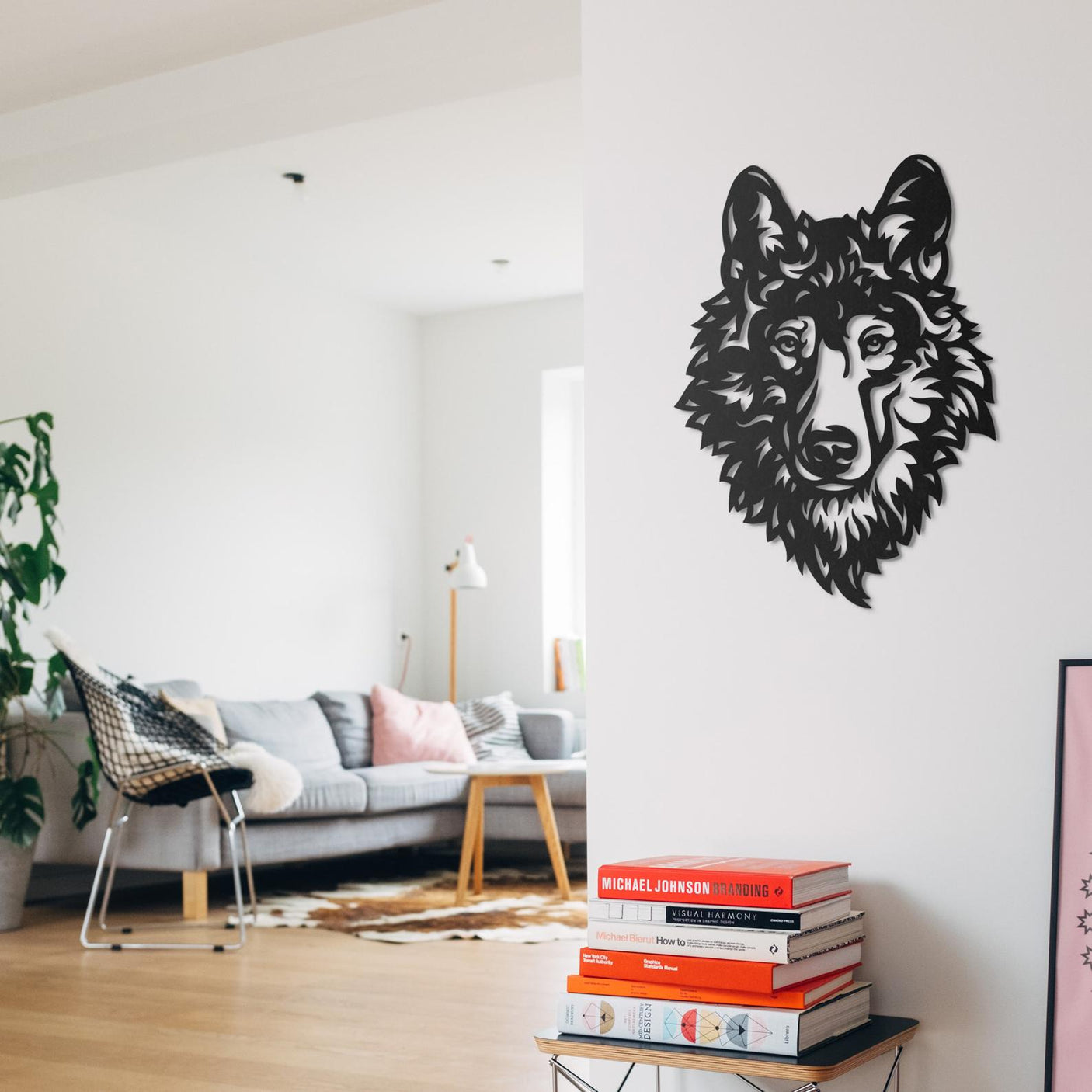 Wolf head wall art-WQ.WA28.01