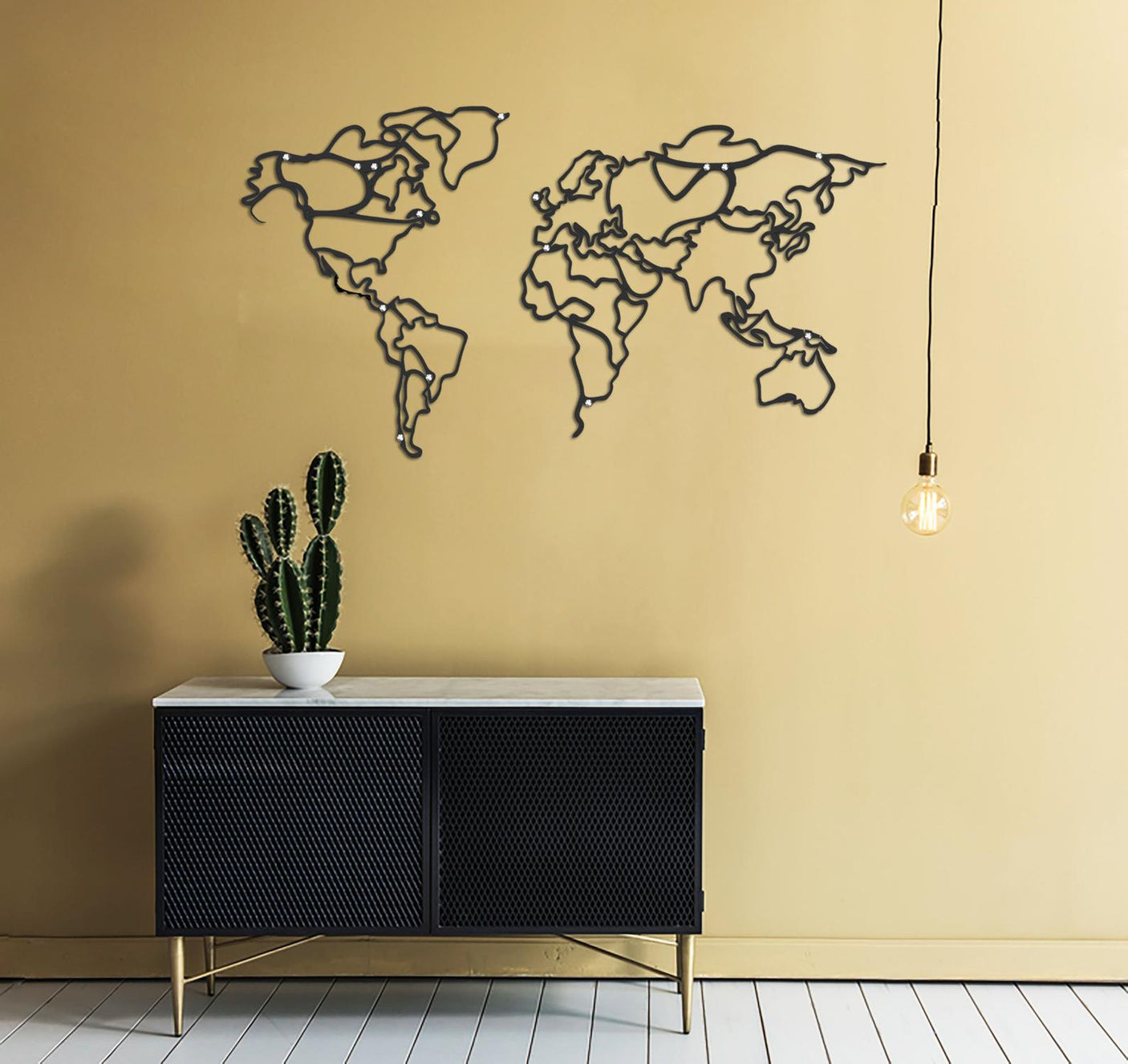 World Map Frames-WQ.WA34.01