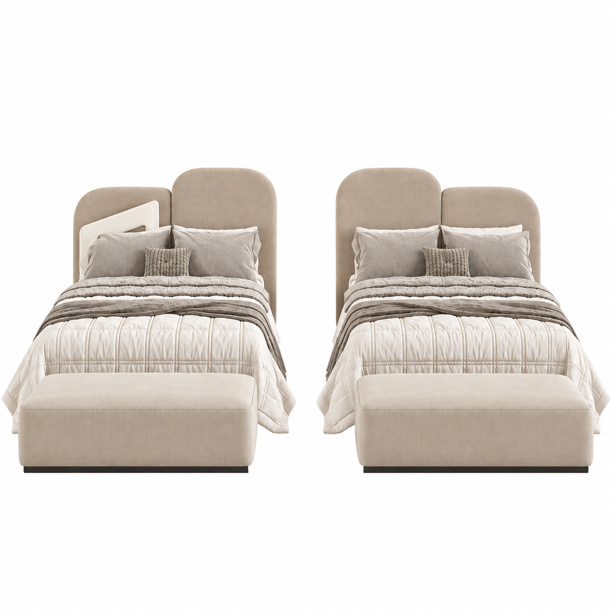 Yarden Set of 2 Beds-aw106
