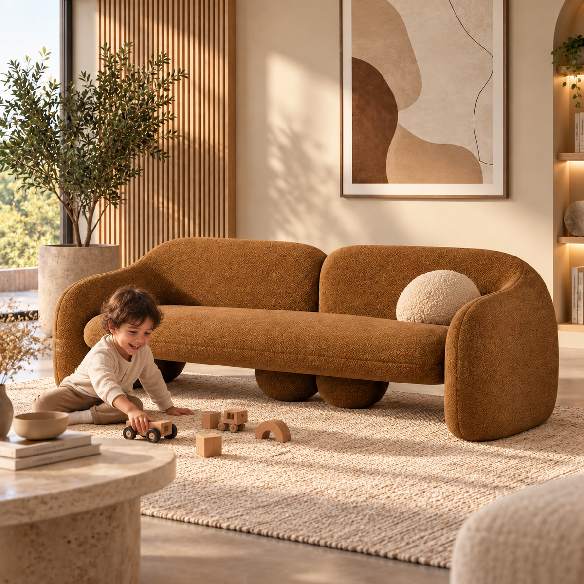 Elio Kids Sofa-Hippo303