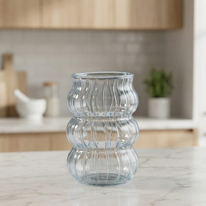 Striped Bubble Glass Cup-3-26-400-0728