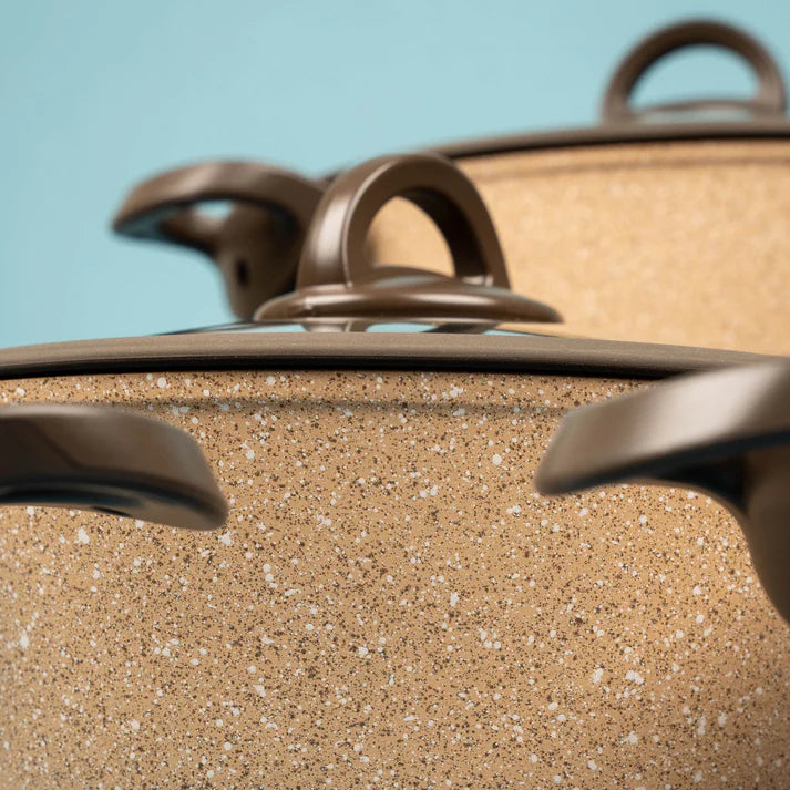 Beige Granite Casserole Pot-10-17-18-7212