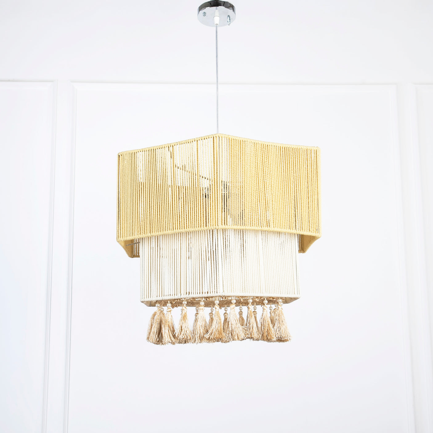 Macrame chandelier-A55
