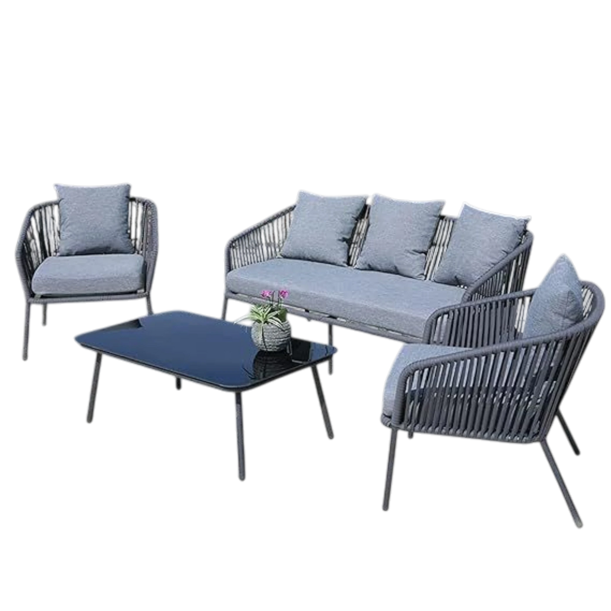 Flora Rattan Garden Set-SH212
