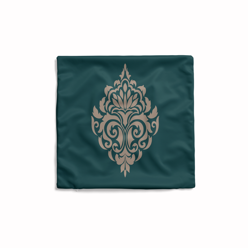 Damask Green Cushion-AM108
