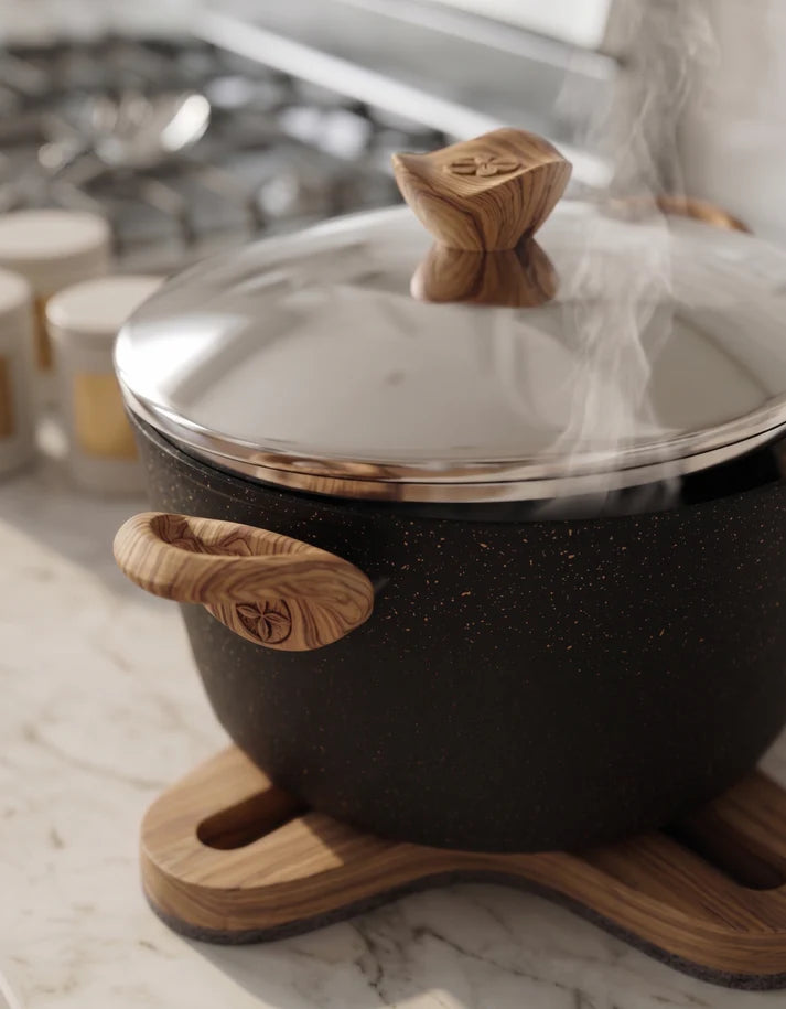 Terynova Granite Casserole Pot – Black-10-12-18-7578
