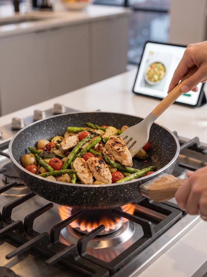 Terynova Granite Frying Pan – Black-10-12-20-9494
