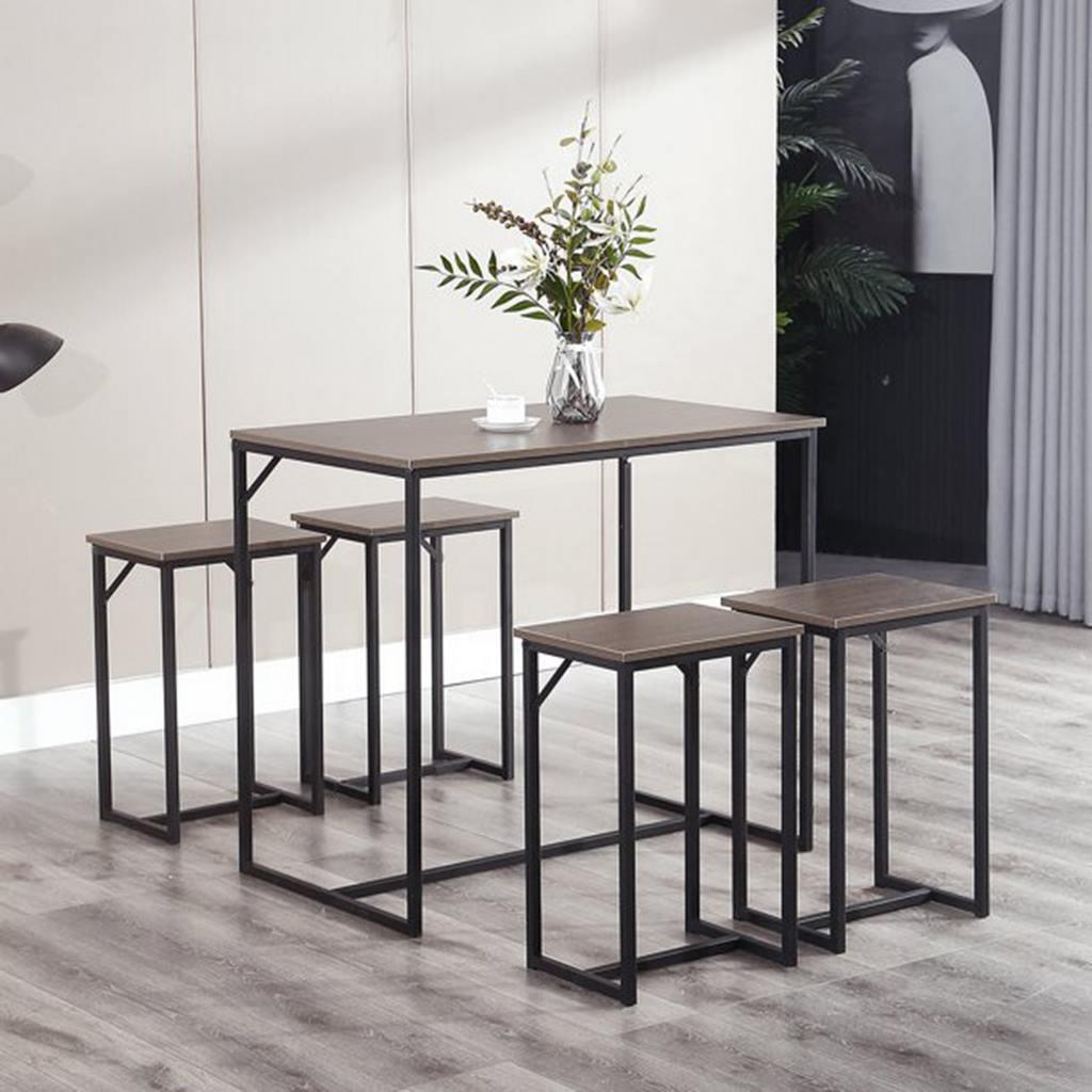 Glow Dinning Table with 4 Chairs-S58