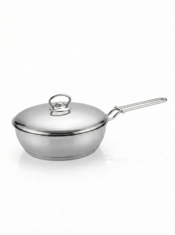 Stainless Steel Pan With Lid-6223005011763-8446