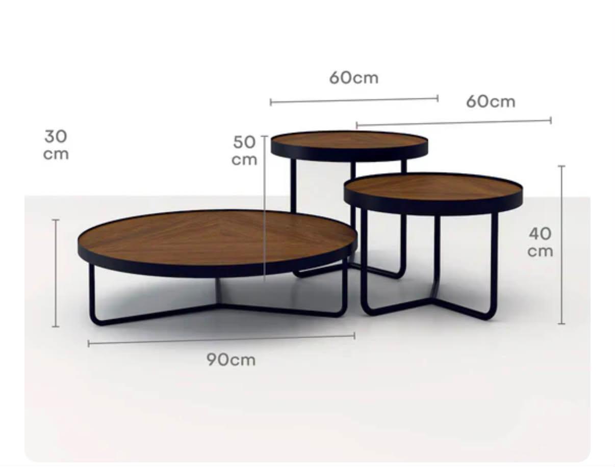 Adva Set of 3 Coffee Tables-BUB150