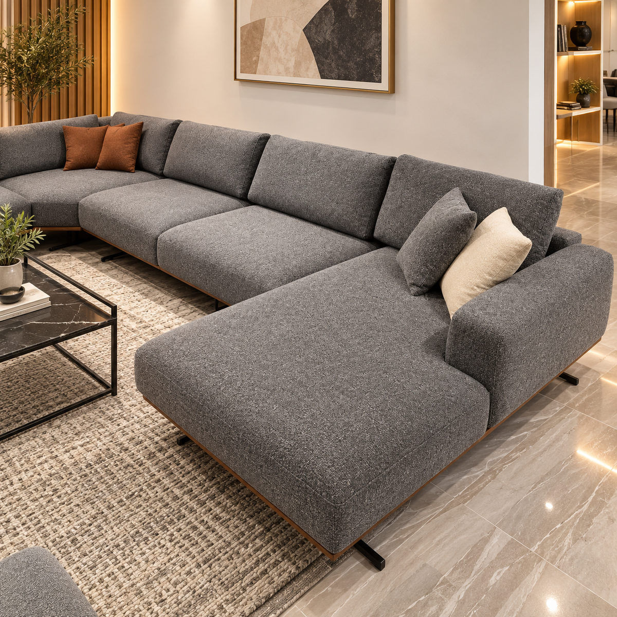 Alora sofa U shape-3