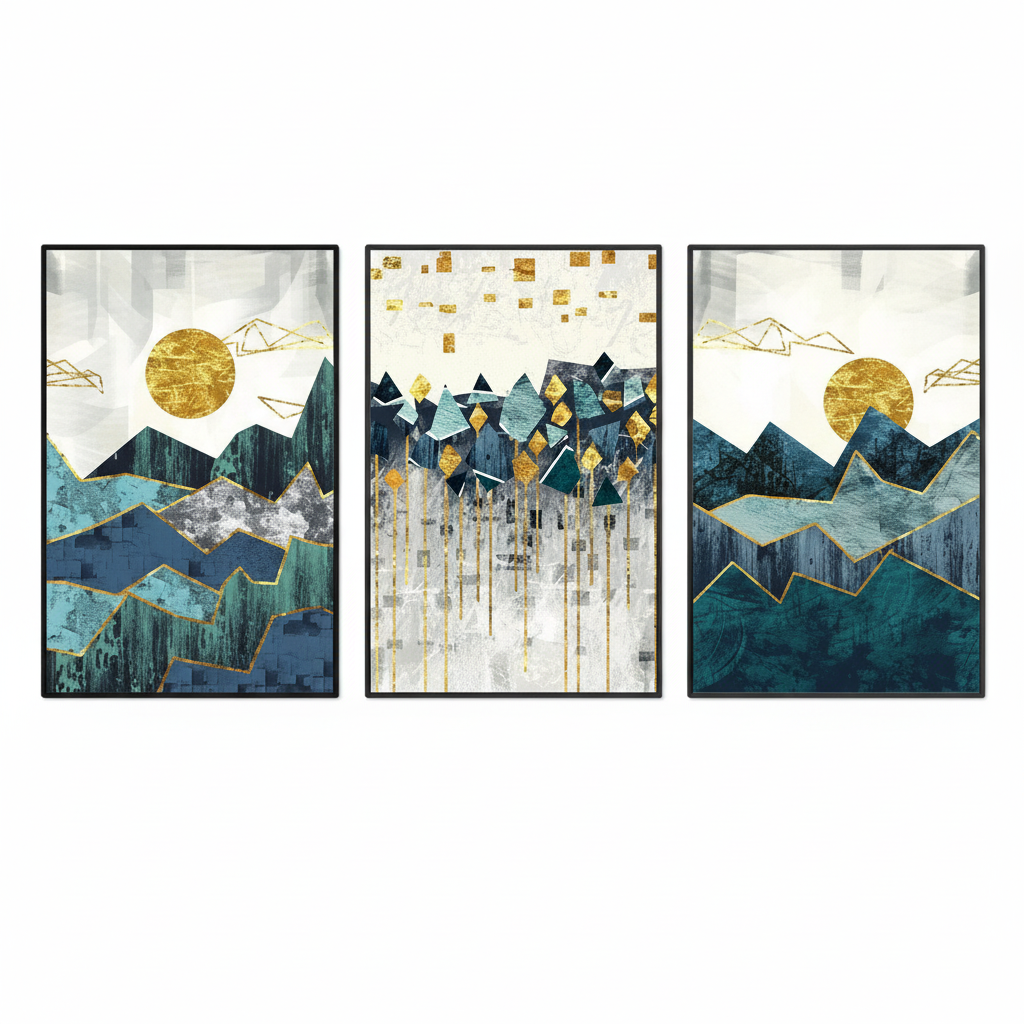 ANDOVER CANVAS WALL ART 3 PIECES SET LR-0518