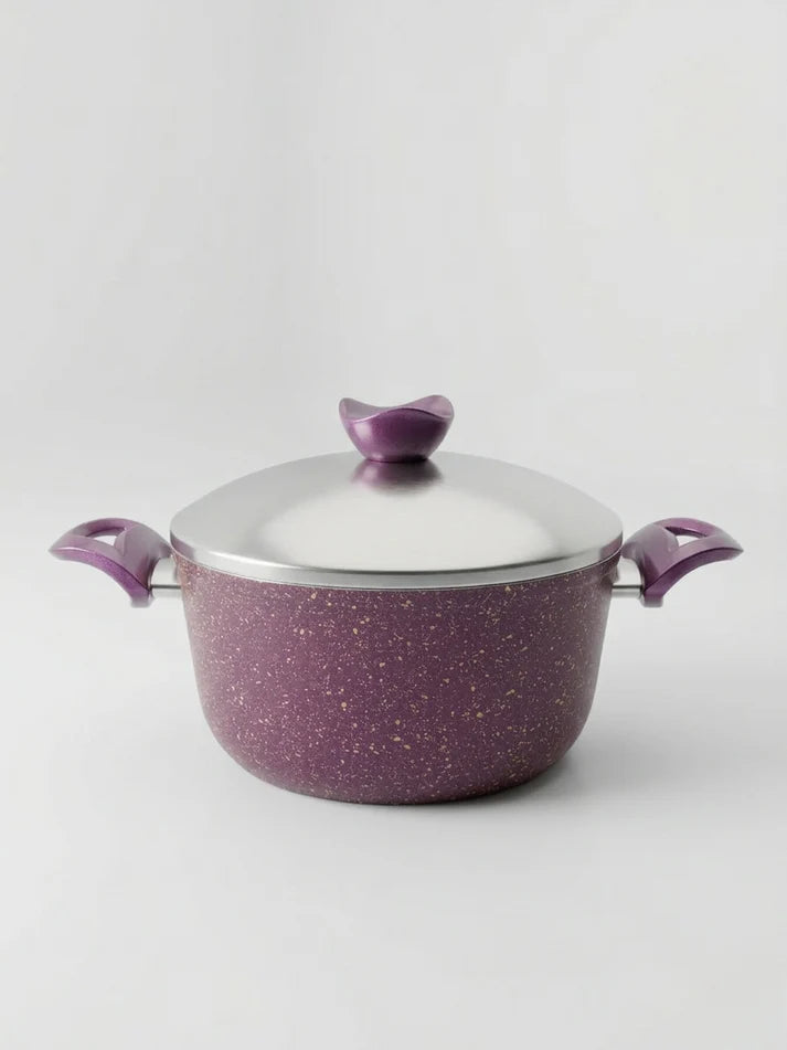 Terynova Granite Casserole Pot – Maroon-10-19-18-5456