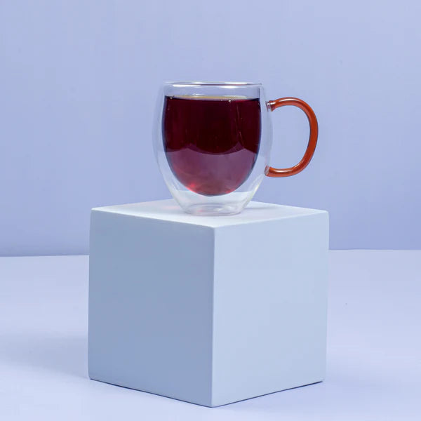 Colored Double Glass Mug-3-26-200-4902