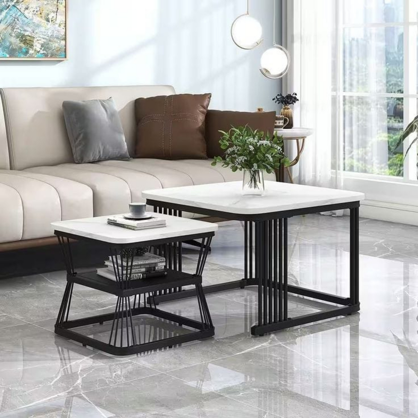 LIVVO SET OF 2 COFFEE TABLES _04
