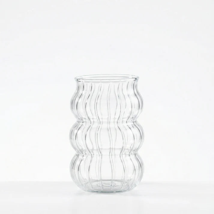 Striped Bubble Glass Cup-3-26-400-0728