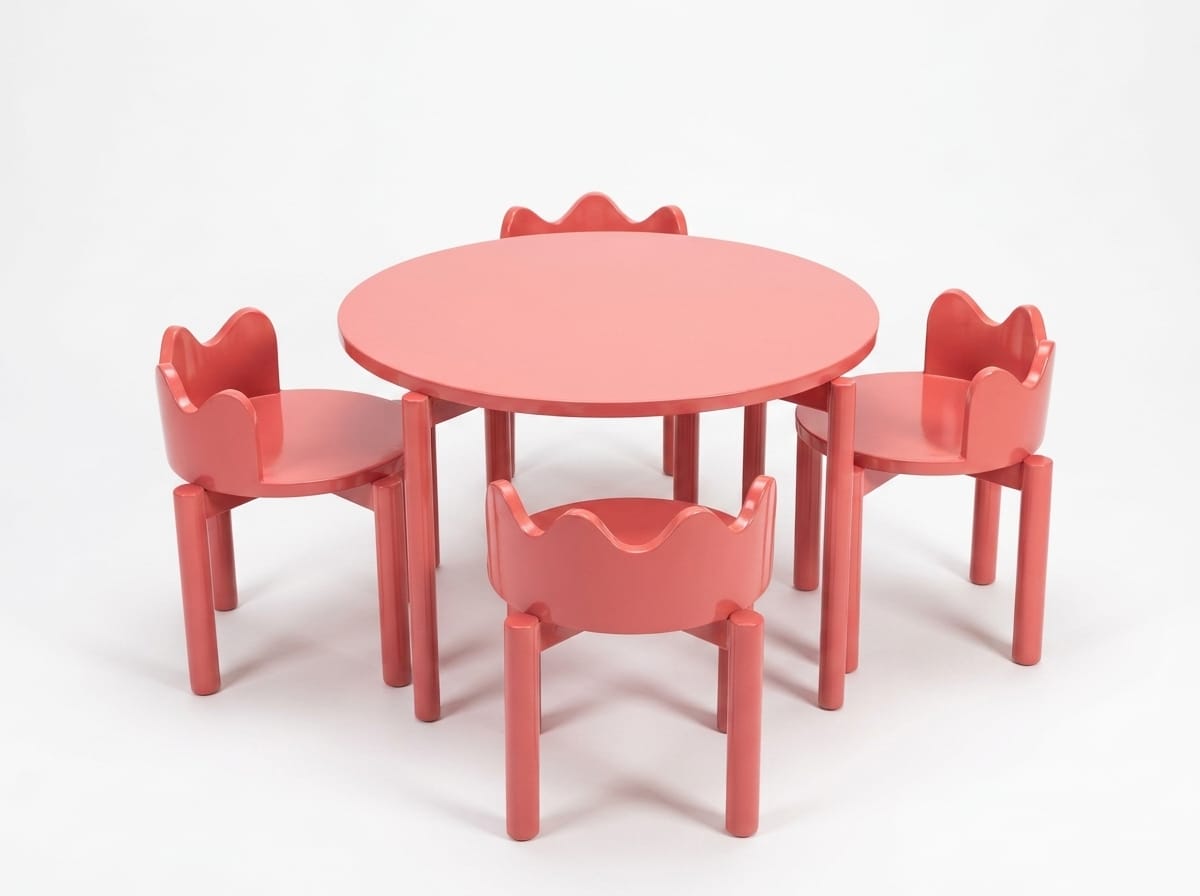 Lala Kids Dining Table With Chairs-kidsSP0028