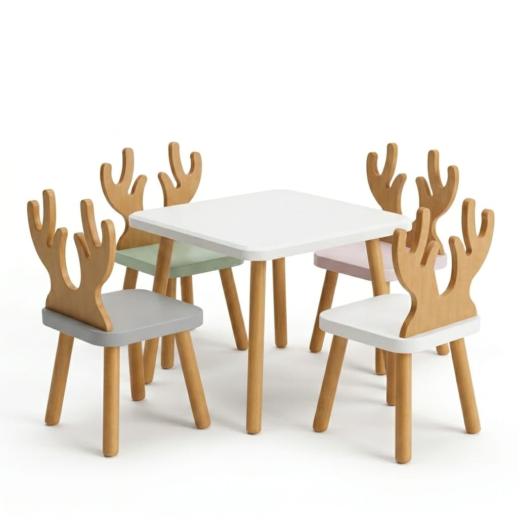 Mod Dining Table with Chairs-kidsSP0031