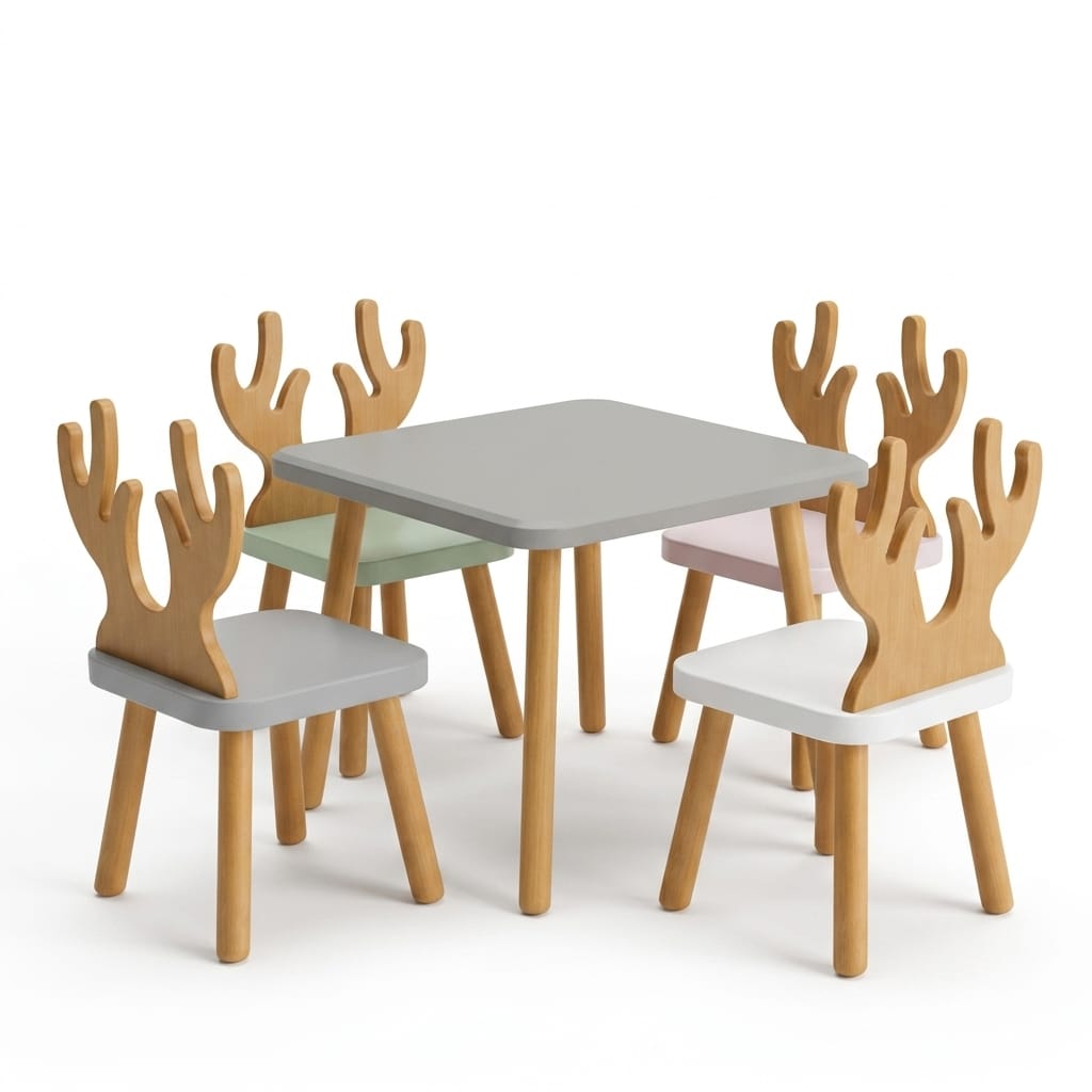 Mod Dining Table with Chairs-kidsSP0031
