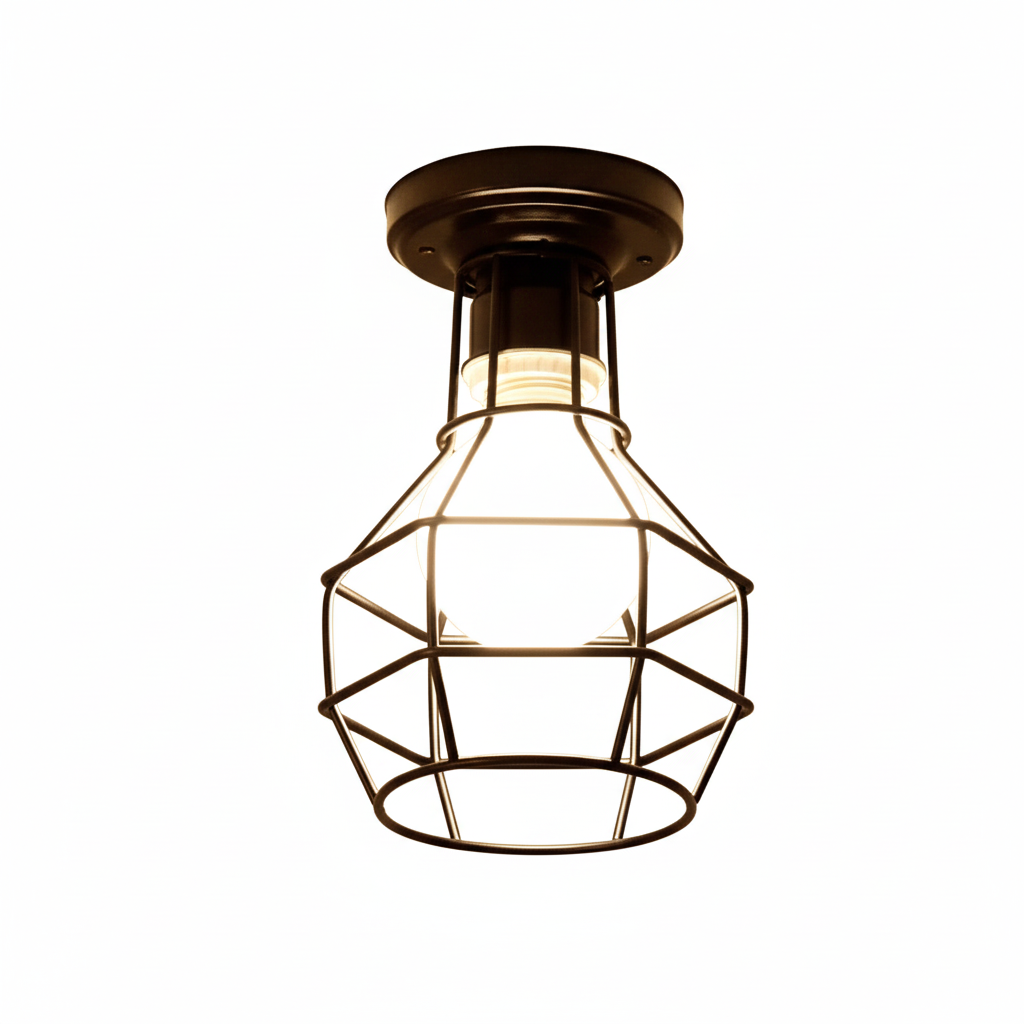 METAL BLACK BOMB CEILING LIGHTING UNIT