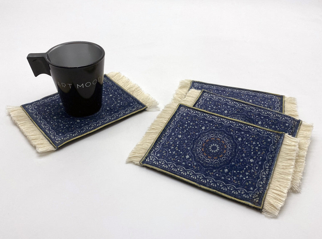 Rug Set of 4 coasters design5-AM74