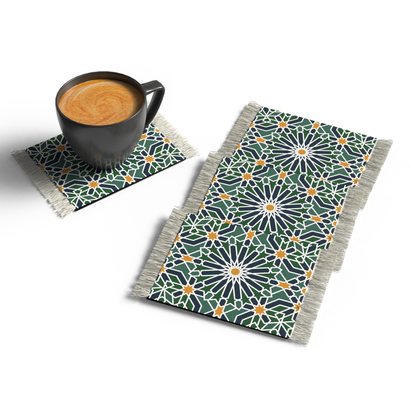 ADDEN RUG Set of 4 Coasters-AM2