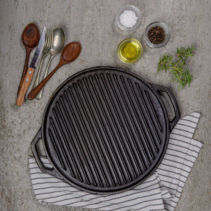 Cast Iron Grill 30 cm-8-12-30-2214