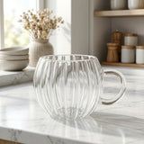 Strips Double Glass Espresso Mug-3-26-200-0720