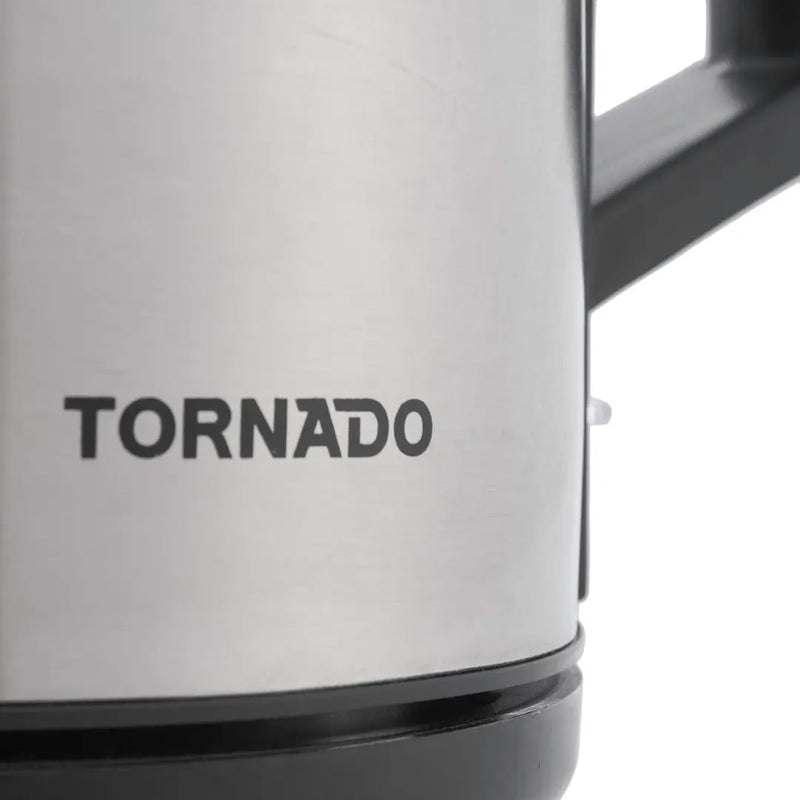 Tornado Stainless Steel Electric Kettle , 1.7 Liter 2200 Watt , Silver - TKS-2217
