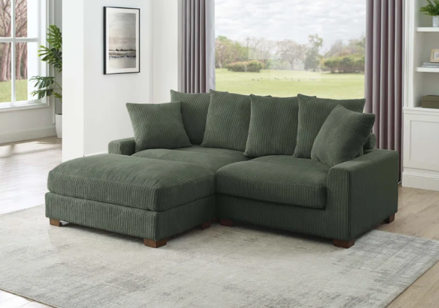 Garven Sofa with Pouf-AK108
