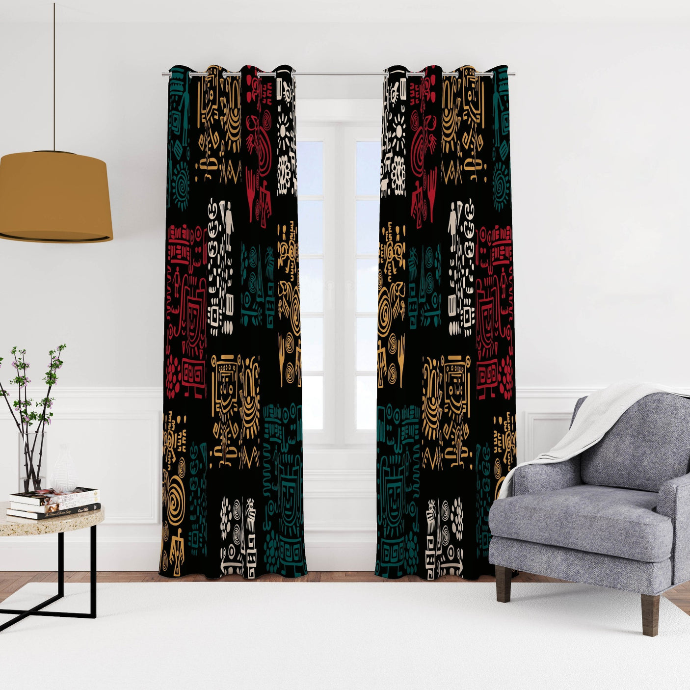 Zamira  one side curtain -  CRS02