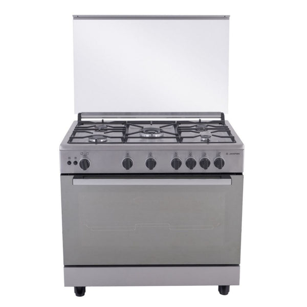 Ariston Gas Cooker, 5 Burners, Stainless Steel- ARR9GGF23125XNA