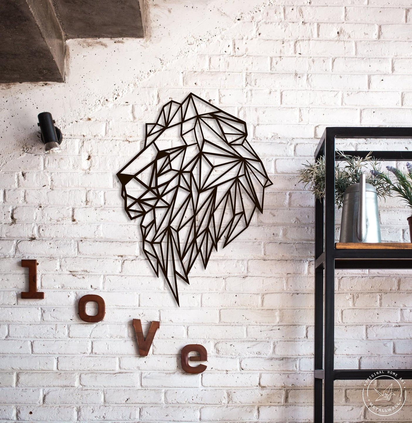 Geometric Lion Wall Art-WQ.WA5.01