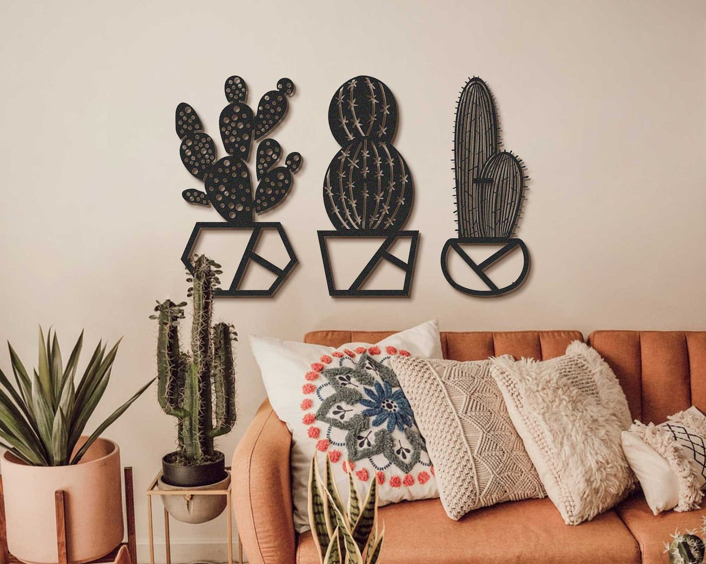 Cactus set of 3 Wall Art-WQ.WA50.01
